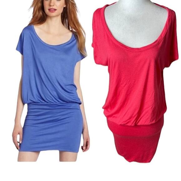 Soft Joie Mini Short Sleeve Pink Jersey Dress Size Small - Picture 1 of 7